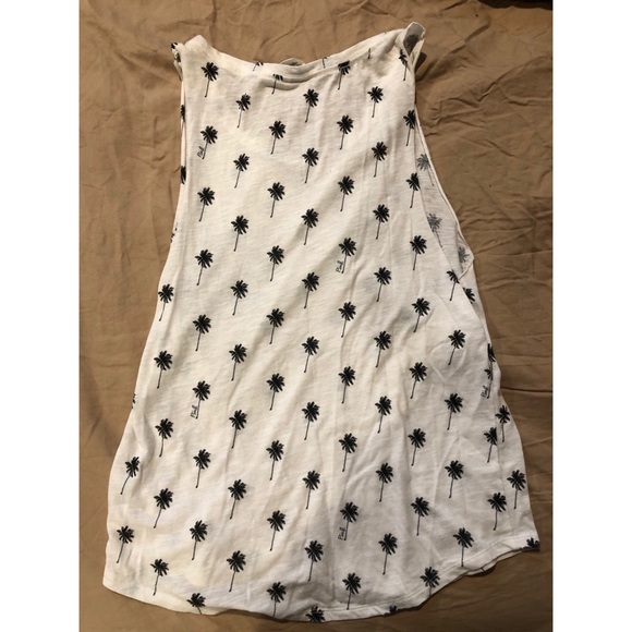 Victorias secret PINK palm tree cutoff tank size small - Picture 4 of 4